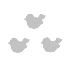 3 optionele pluche vogels